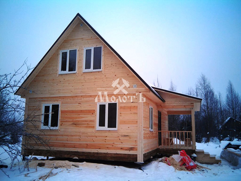 Строительство домов из бруса зимой